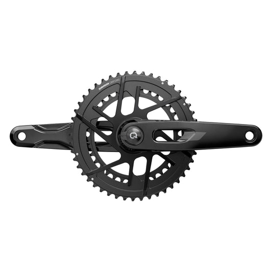 Cranksets and Arms SRAM SRAM Rival 2x Powermeter E1 Power Meter Crankset Speed: 12 Spindle: 28.99mm BCD: Direct Mount SRAM 8 Bolt 48/35 DUB 160mm Black Road Dark Slate Gray