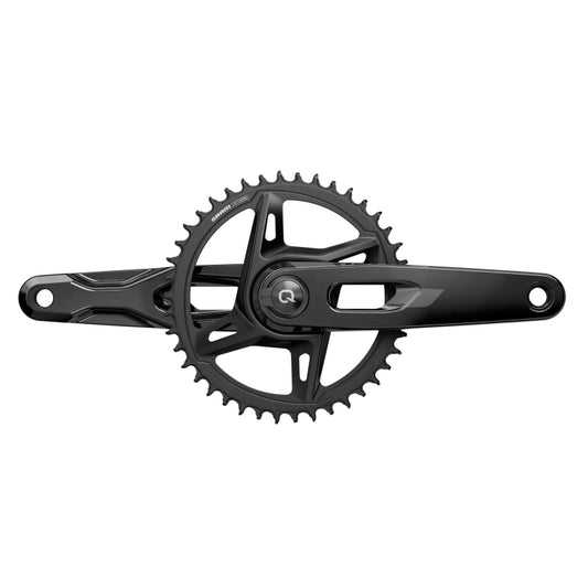 Cranksets and Arms SRAM SRAM Rival 1x XPLR AXS Power Meter Wide Crankset - 170mm 12/13-Speed 42t 8-Bolt Direct Mount DUB PM Spindle Carbon E1 Dark Slate Gray