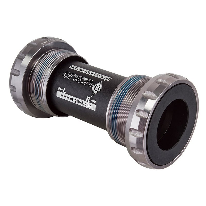 Bottom Brackets Origin8 Origin8 TorqLite Outboard ENG Bottom Bracket 68/73mm Shimano HTII 24mm Dark Slate Gray