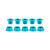 Chainrings Origin8 Origin8 Alloy Single Speed Chainring Bolts Dark Turquoise