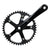 Cranksets and Arms Origin8 Origin8 Track/SS 175x46 103mm JIS Square Taper crankset black/black Black