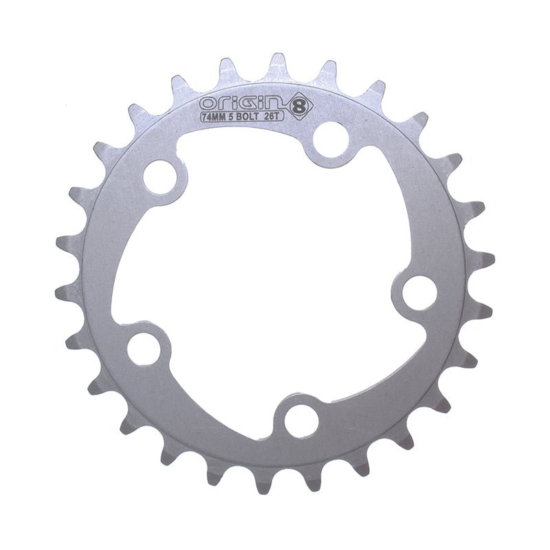 Chainrings Origin8 Origin8 Alloy Blade Chainring 26T Light Slate Gray