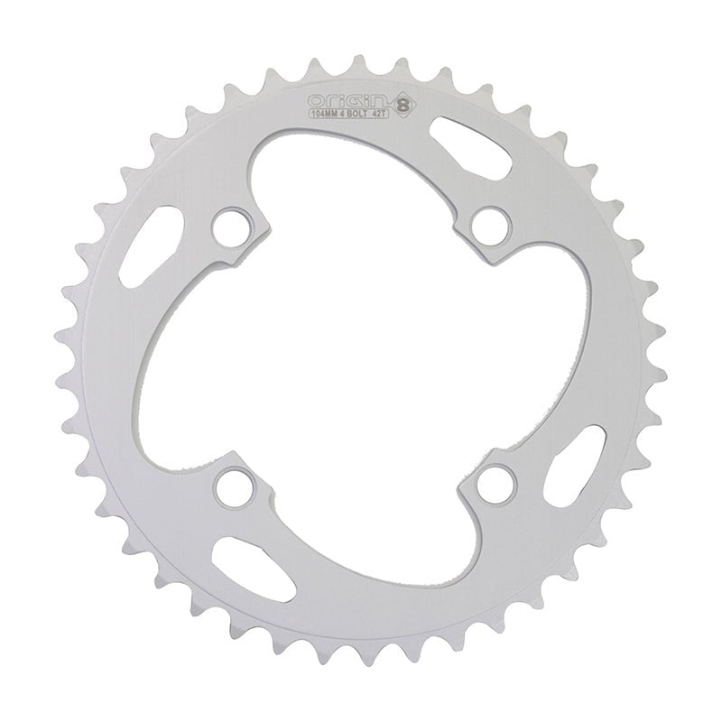 Chainrings Origin8 Origin8 Alloy Blade Chainring 42T Light Gray