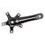Cranksets and Arms Origin8 Origin8 Alloy Crank Set 140mm 107 SQR JIS crankset black Dark Slate Gray