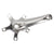 Cranksets and Arms Origin8 Origin8 Alloy Crank Set 155mm 107 SQR JIS crankset silver Gray