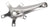 Cranksets and Arms Origin8 Origin8 Alloy Crank Set 160mm 107 SQR JIS crankset silver Gray