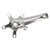 Cranksets and Arms Origin8 Origin8 Alloy Crank Set 165mm 107 SQR JIS crankset silver Gray