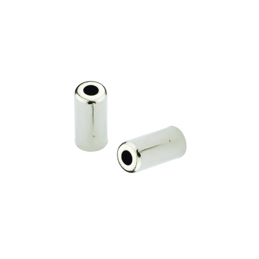 Ferrules Ciclovation Ciclovation Brass Ferrule 5mm 5mm Chrome 200pcs Light Gray