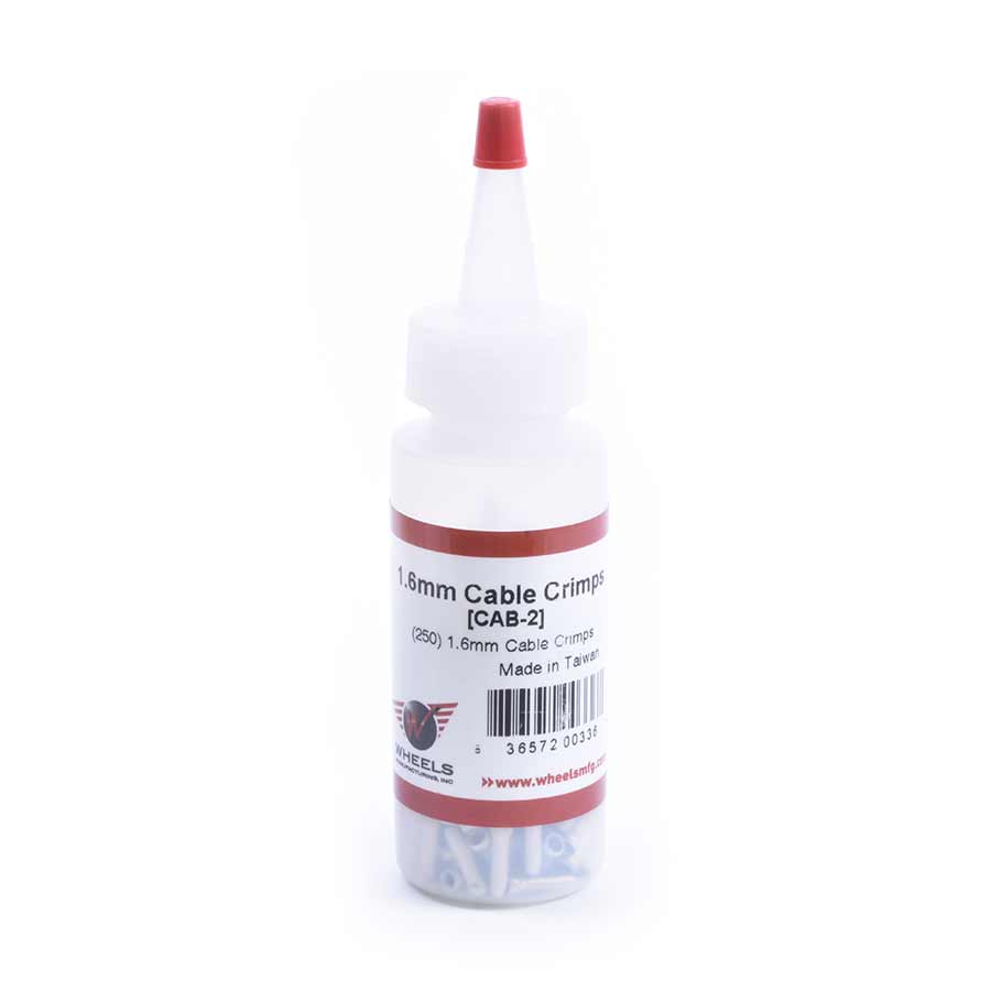 Cables and Housing Wheels Manufacturing Wheels Mfg Cable Crimps 1.6mm Silver 250/Bottle Lavender