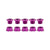 Chainrings Origin8 Origin8 Alloy Single Speed Chainring Bolts Violet Red