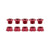 Chainrings Origin8 Origin8 Alloy Single Speed Chainring Bolts Maroon