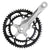 Cranksets and Arms Origin8 Origin8 Pro Pulsion Alloy Road 172.5x53/39 110.5 SQR JIS crankset silver Light Gray