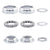 Bottom Brackets Sunlite Sunlite One Piece BB Set Sil 28 tpi Bottom Bracket 68mm OPC Light Gray