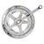 Cranksets and Arms Sunlite Sunlite Steel Double 170x52/40 122 SQR JIS crankset silver Gray