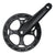 Cranksets and Arms Sunlite Sunlite Alloy Single Speed Dbl Guard 170x42 110 SQR JIS crankset black Dark Slate Gray