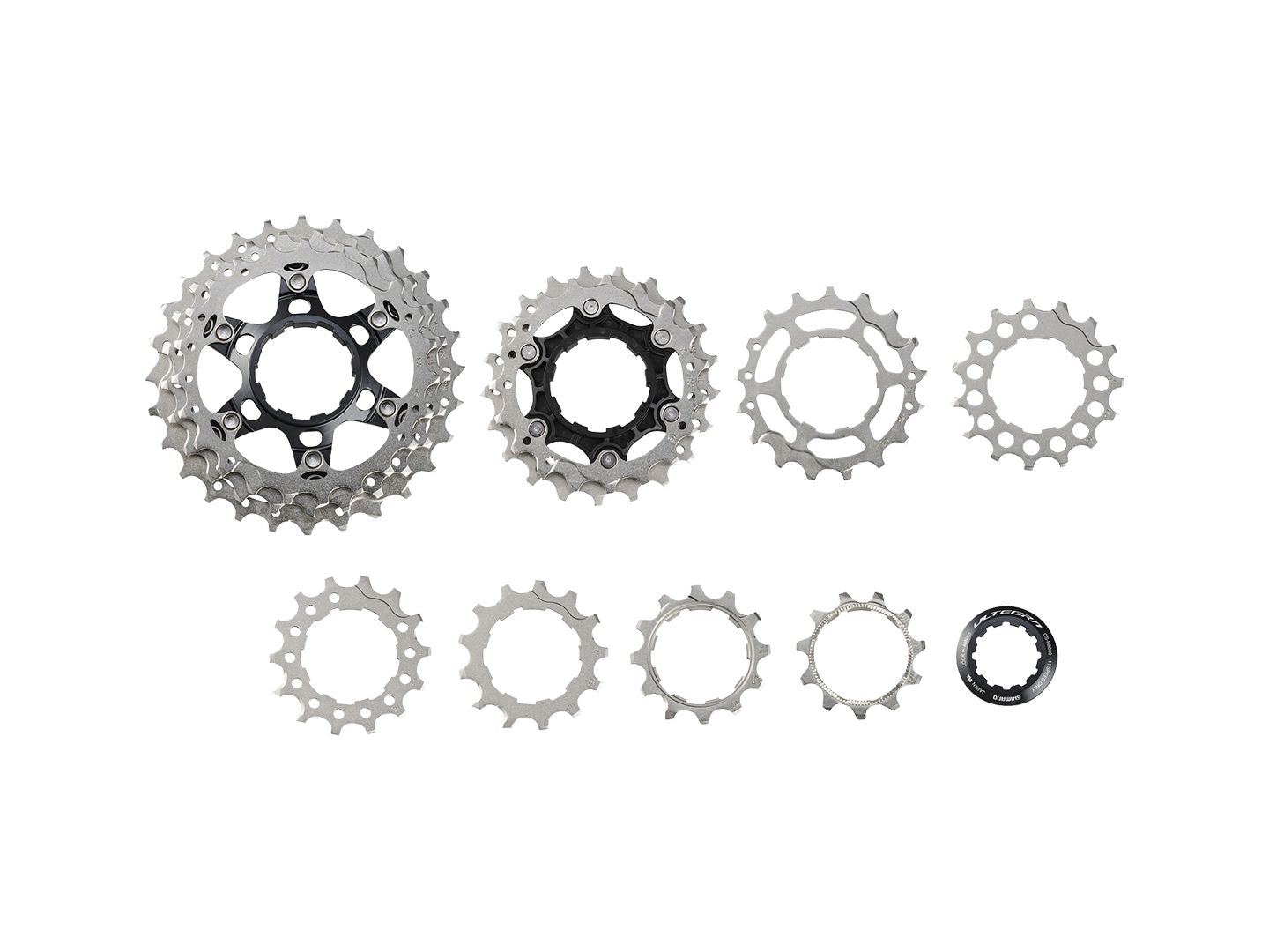 Cassettes and Cogs Shimano Shimano Ultegra CS-R8000 Cassette - 11 Speed 11-28t Silver Gray