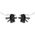 Shifters SunRace SunRace M406 ST Trigger Brake/Shift Lever Set - 3x7-Speed For V-Brakes BLK/Silver Dark Slate Gray