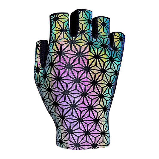 Supacaz SupaG Short Glove Fingerless Glove SM Unisex Oil Slick Yes