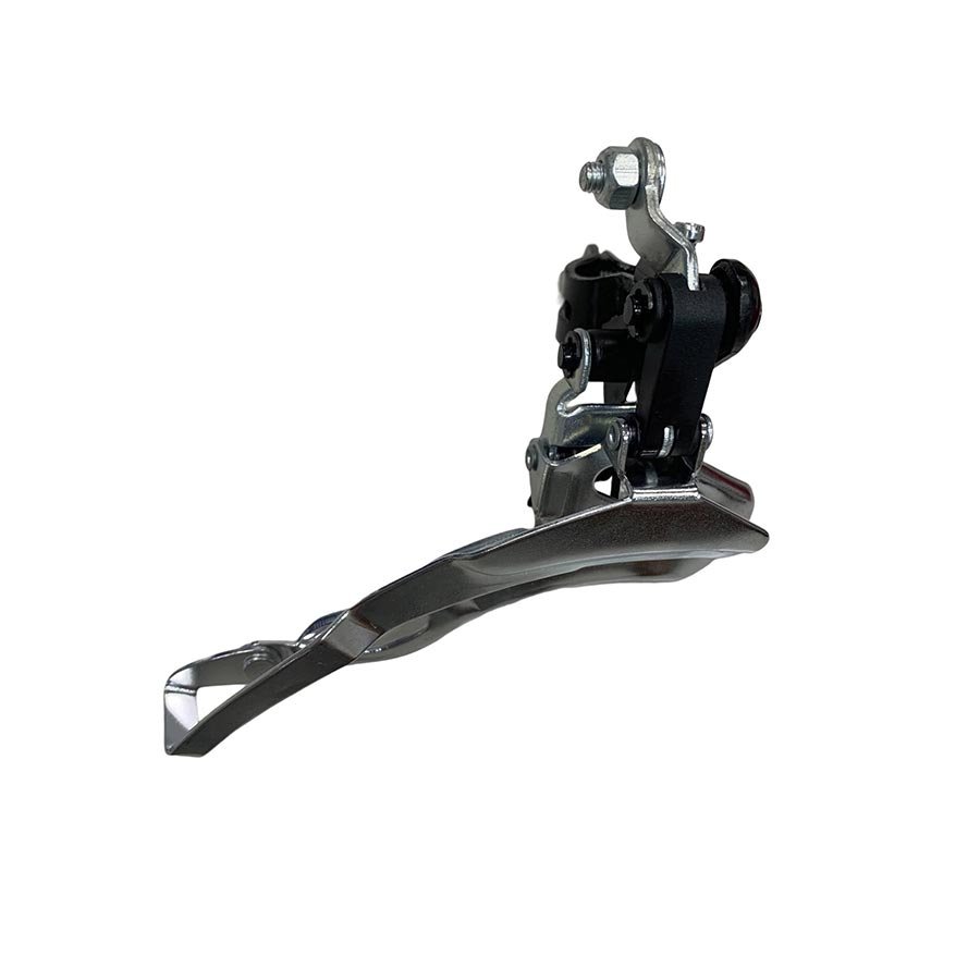 Front Derailleurs and Parts SunRace SunRace M2 Front Derailleur - 6/7-Speed Triple Bottom Pull 31.8/28.6mm Clamp Band Dark Slate Gray