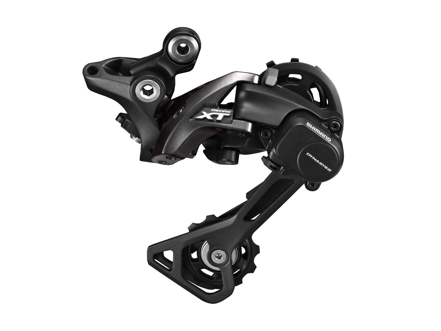 Rear Derailleurs Shimano Shimano XT RD-M8000-GS Rear Derailleur - 11 Speed Medium Cage BLK With Clutch Dark Slate Gray