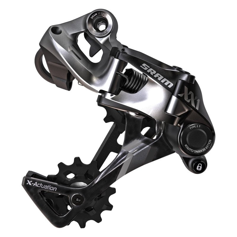 Rear Derailleurs SRAM SRAM XX1 Rear Derailleur - 11 Speed Medium Cage Black Dark Slate Gray