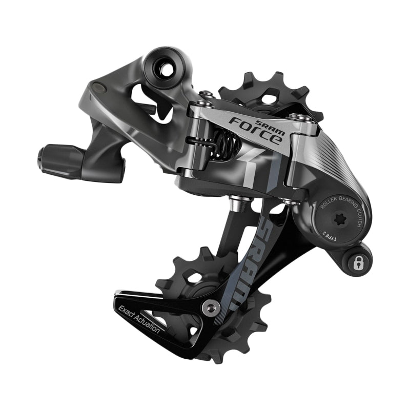 Rear Derailleurs SRAM SRAM Force 1 Rear Derailleur - 11 Speed Medium Cage Gray Dark Slate Gray