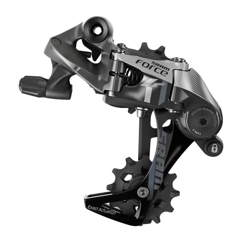 Rear Derailleurs SRAM SRAM Force 1 Rear Derailleur - 11 Speed Long Cage Gray Dark Slate Gray