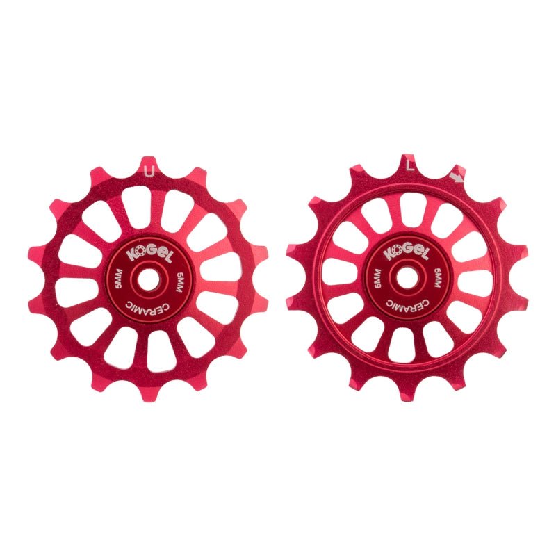 Rear Derailleurs Kogel Kogel Bearings 14/14 Hybrid Ceramic Pulley Set SRAM 12 Cross Rd Brown