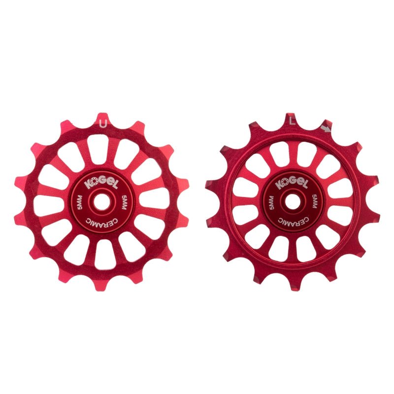 Rear Derailleurs Kogel Kogel Kogel Derailleur Pulley Hybrid Ceramic Shimano 12sp Red Brown