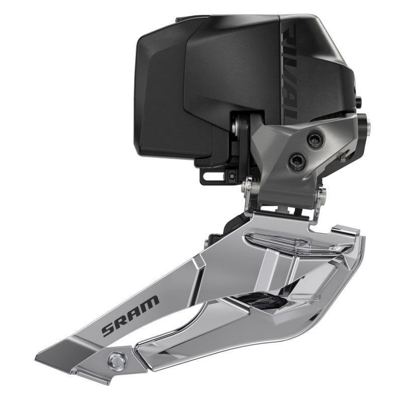 Front Derailleurs and Parts SRAM SRAM Rival eTap AXS Front Derailleur - 2x12-Speed Braze-on Black D1 Dark Slate Gray