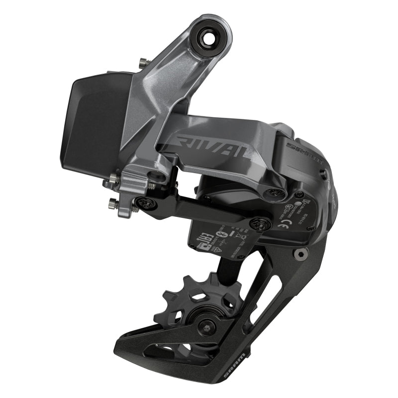 Rear Derailleurs SRAM SRAM Rival XPLR eTap AXS Rear Derailleur - 12-Speed 44t Max Black D1 Dark Slate Gray