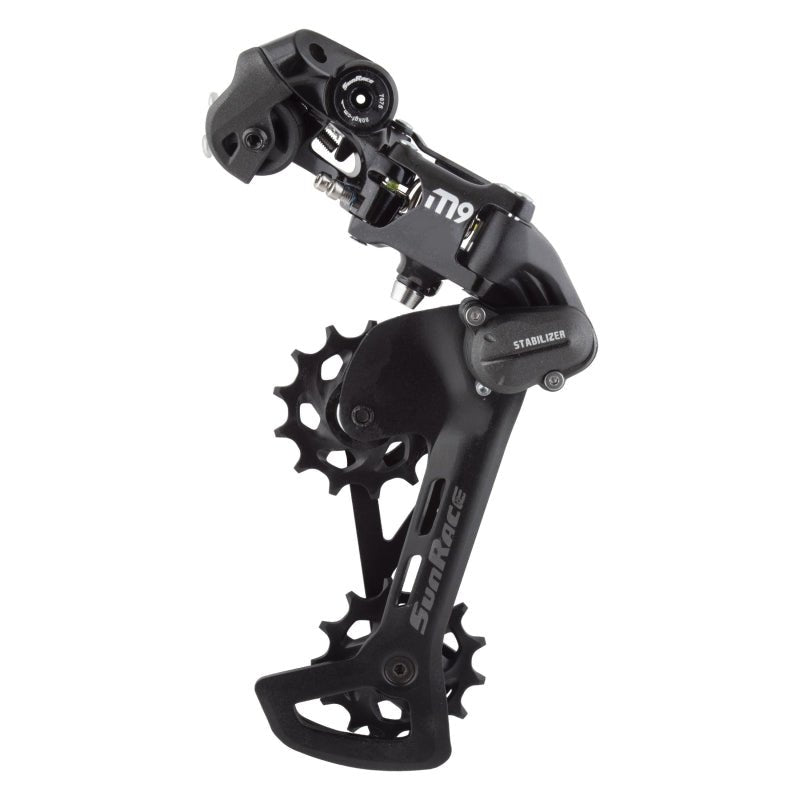 Rear Derailleurs SunRace SunRace M900 Rear Derailleur - 9-Speed Medium Cage Black Dark Slate Gray