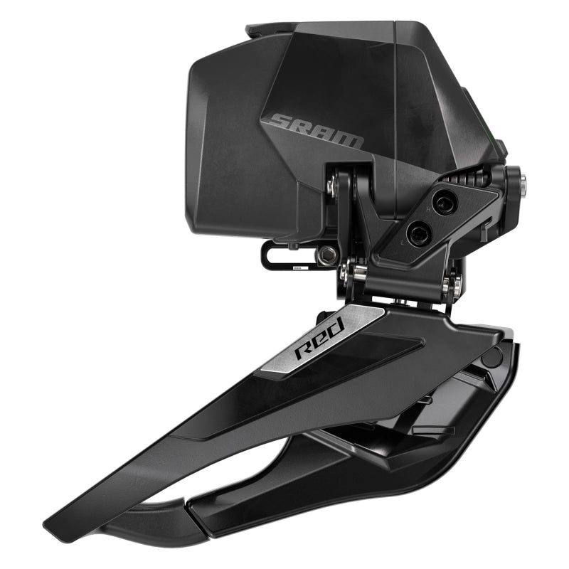Front Derailleurs and Parts SRAM SRAM RED AXS Front Derailleur - 2x12-Speed Braze-on Battery Not Included BLK E1 Dark Slate Gray
