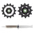 Pulley Assembly SRAM SRAM RED AXS Rear Derailleur Pulley Kit - 12t Upper 14t Lower Ceramic Pulley Wheel Bearings E1 Dark Slate Gray