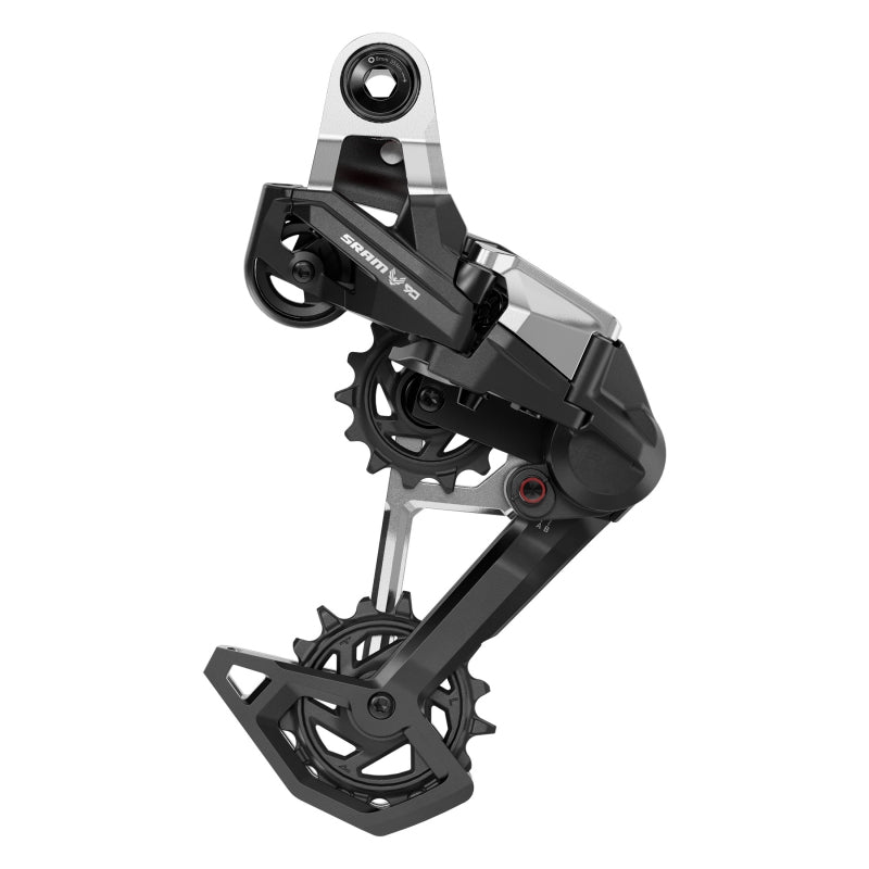 Rear Derailleurs SRAM SRAM Eagle 90 T-Type Rear Derailleur - 12-Speed Long Cage 52t Max Full Mount Aluminum Cage BLK/Silver Dark Slate Gray