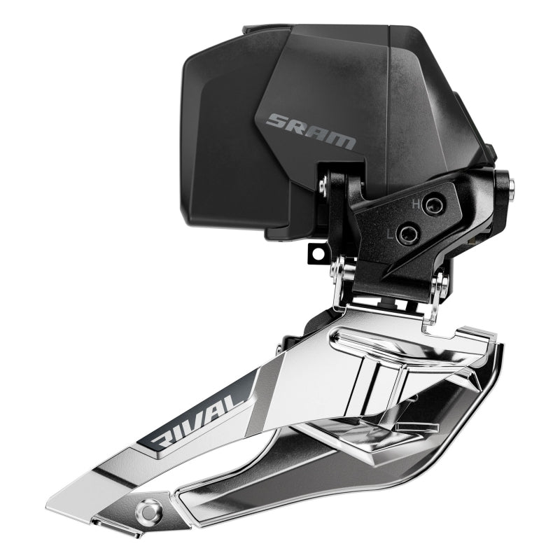 Front Derailleurs and Parts SRAM SRAM Rival AXS Front Derailleur - 2x12-Speed Braze-on Battery Not Included BLK E1 Dark Slate Gray