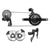 Group Kits SRAM SRAM Force eTap AXS Road Groupset - 2x12-Speed HRD Shift/Brake Levers FM Calipers CL Rotors Chain F/R Derailleurs E1 Dark Slate Gray