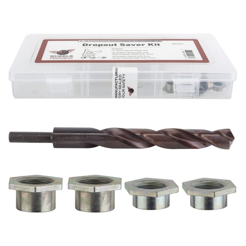 Thread Repair Wheels Manufacturing Wheels Manufacturing Full Dropout Saver Kit Light Gray