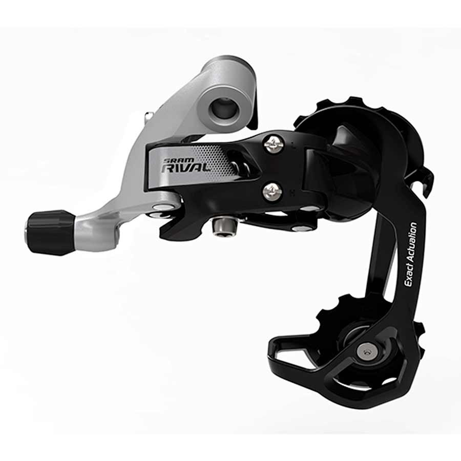 Rear Derailleurs SRAM SRAM Rival 22 Rear Derailleur - 11 Speed Short Cage Black/Silver Black