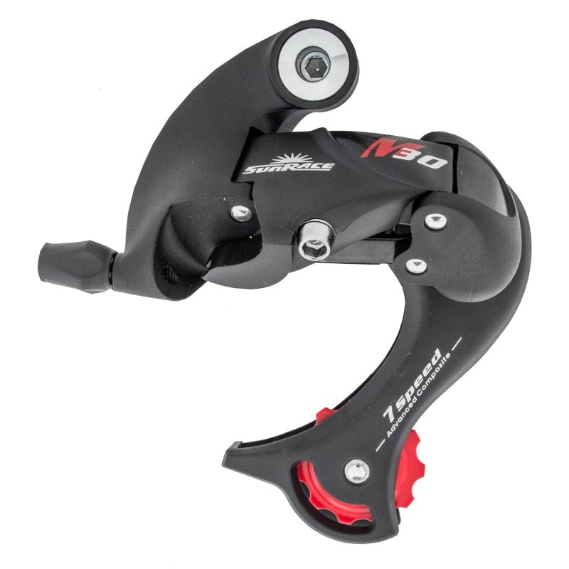 Rear Derailleurs SunRace Sunrace RD-M37 7 speed black rear derailleur Dark Slate Gray