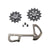 Cage Assembly SRAM SRAM X01 Eagle Pulleys and Gray Inner Cage Dim Gray