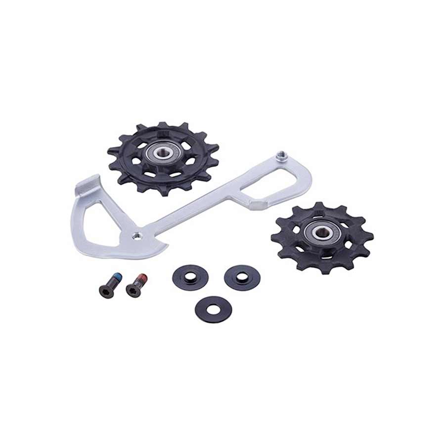 Cage Assembly SRAM SRAM GX Eagle Rear Derailleur Inner Cage with X-Sync Pulleys Light Gray