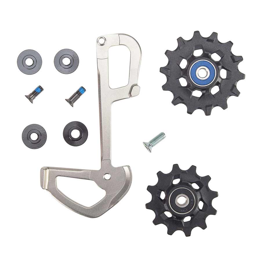 Cage Assembly SRAM SRAM XX1 Eagle Ceramic Bearing Pulleys and Grey Inner Cage Dark Slate Gray