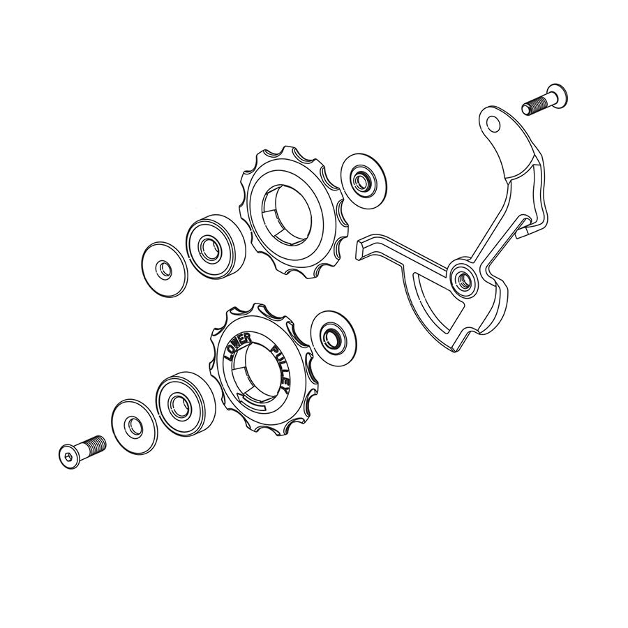 Cage Assembly SRAM SRAM Rival Medium Cage/Pulley Kit Black Black