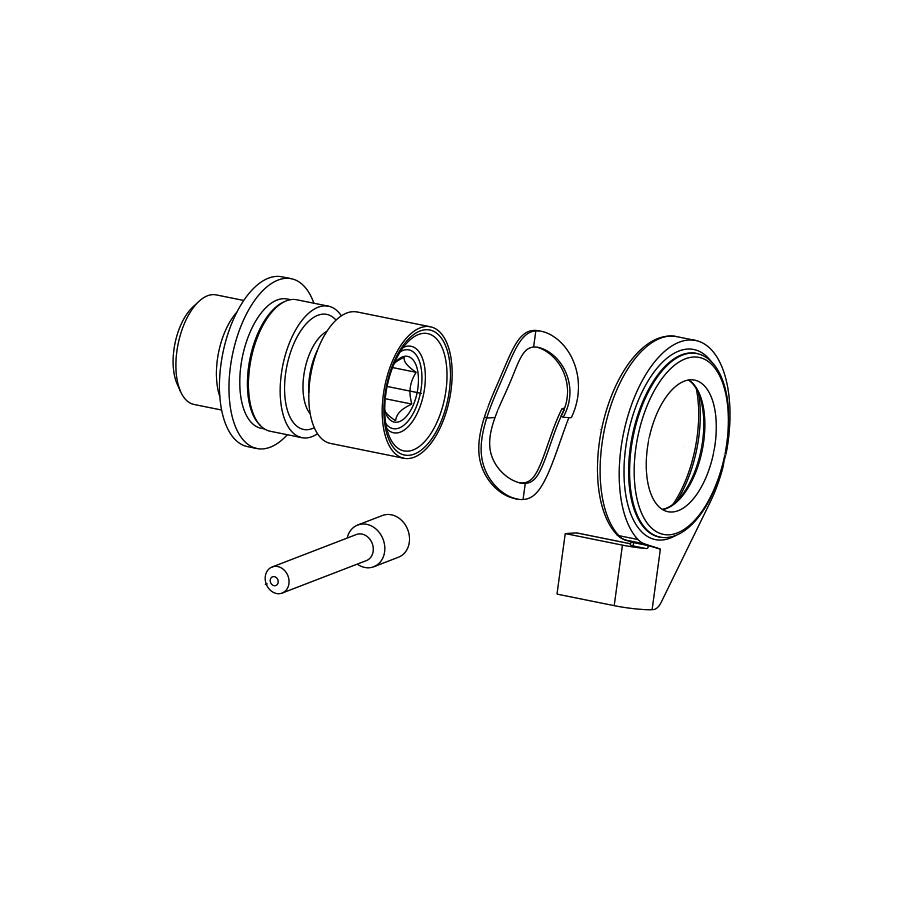Upper Bolt and Spring SRAM SRAM 2010 Later 9-speed X9 X7 Rear Derailleur Hanger Bolt Assembly Parts Kit Black