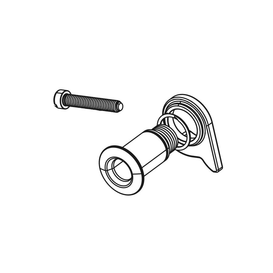 Upper Bolt and Spring SRAM SRAM Red 22 Rear Derailleur B-Bolt Kit Dark Slate Gray