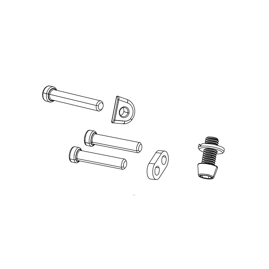 Upper Bolt and Spring SRAM SRAM Rival1 Rear Derailleur B-Bolt and Limit Screw Kit Lavender