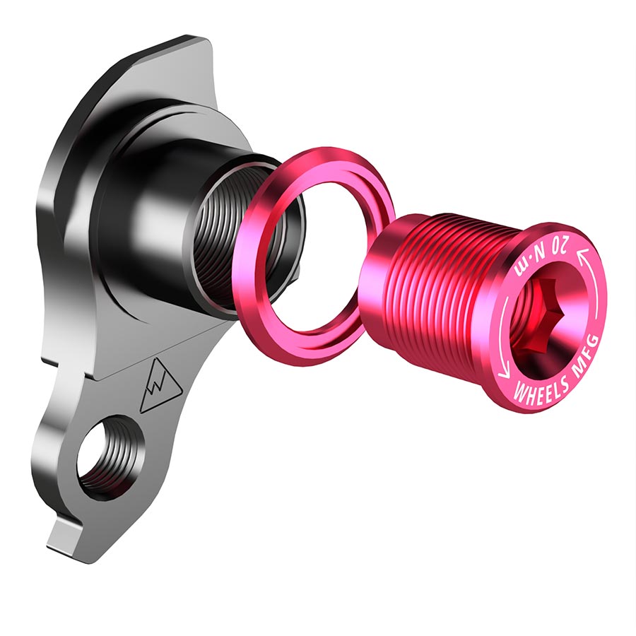 Derailleur Hangers and Hardware Wheels Manufacturing Wheels Manufacturing DROPOUT-404-02 UDH Derailleur Hanger Pink Rosy Brown