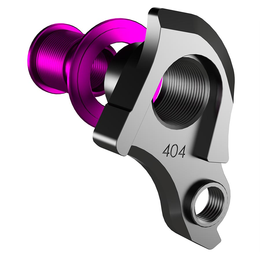 Derailleur Hangers and Hardware Wheels Manufacturing Wheels Manufacturing Universal Derailleur Hanger - 487-7 For Trek ABP MTB Frames designed to accept SRAM UDH BLK/Purple Plum