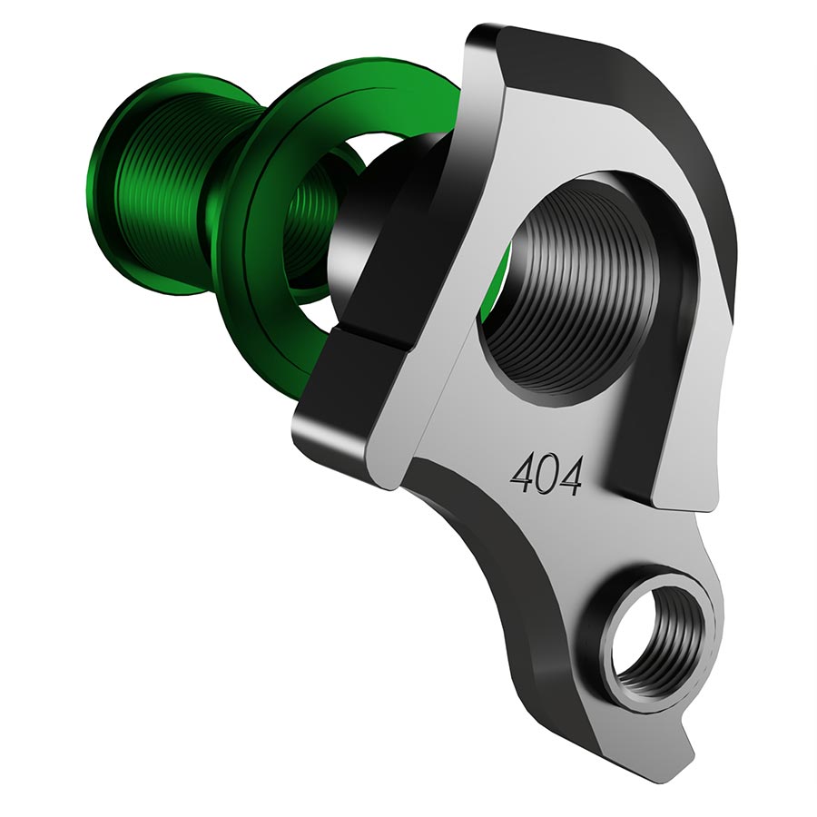 Derailleur Hangers and Hardware Wheels Manufacturing Wheels Manufacturing Universal Derailleur Hanger - 487-9 For Trek ABP MTB Frames designed to accept SRAM UDH BLK/Green Gray